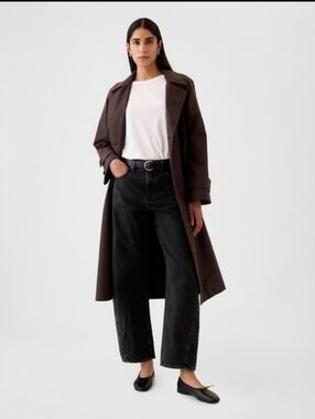 GAP High Rise Barrel Jeans black 27p 4p